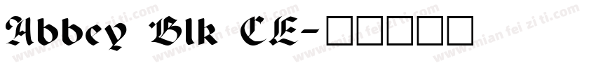 Abbey Blk CE字体转换